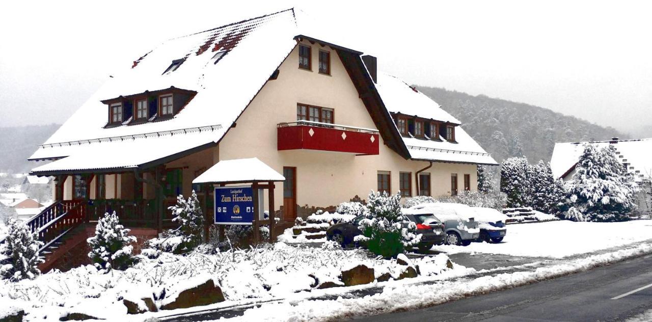 Hotel Landgasthof Zum Hirschen Hafenlohr Exterior foto